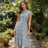 Jane Austin - Ladies Robyn Dress - Blue - Wildvine Clothing, Spalding, Lincolnshire