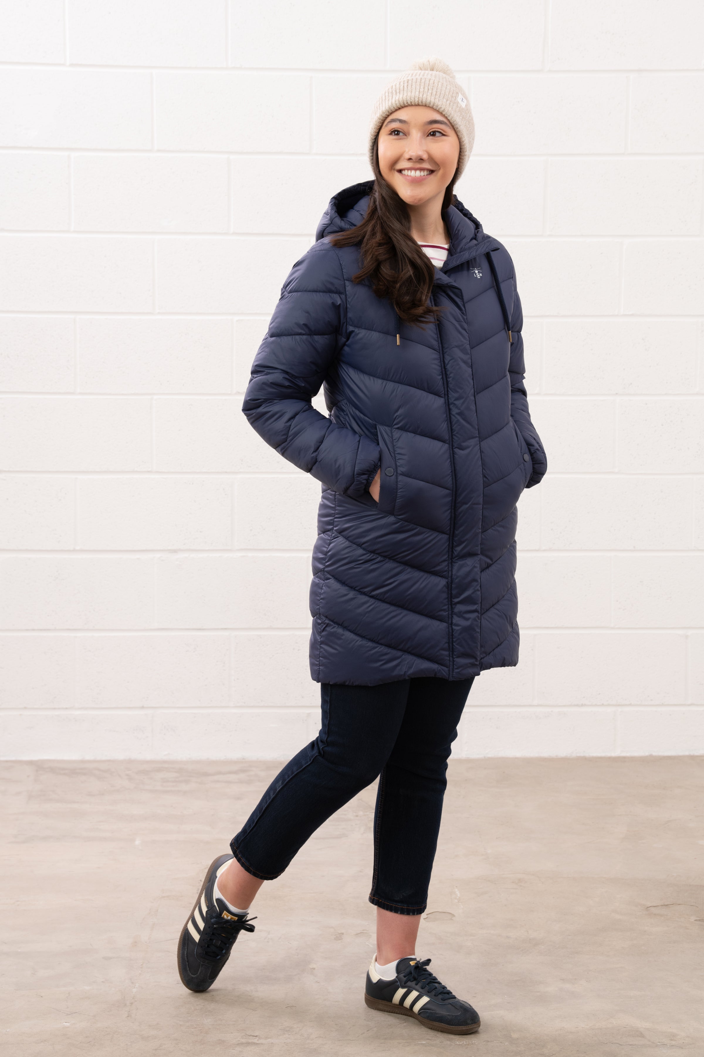 Lighthouse - Ladies Laurel Coat - Navy - Wildvine Clothing, Spalding, Lincolnshire