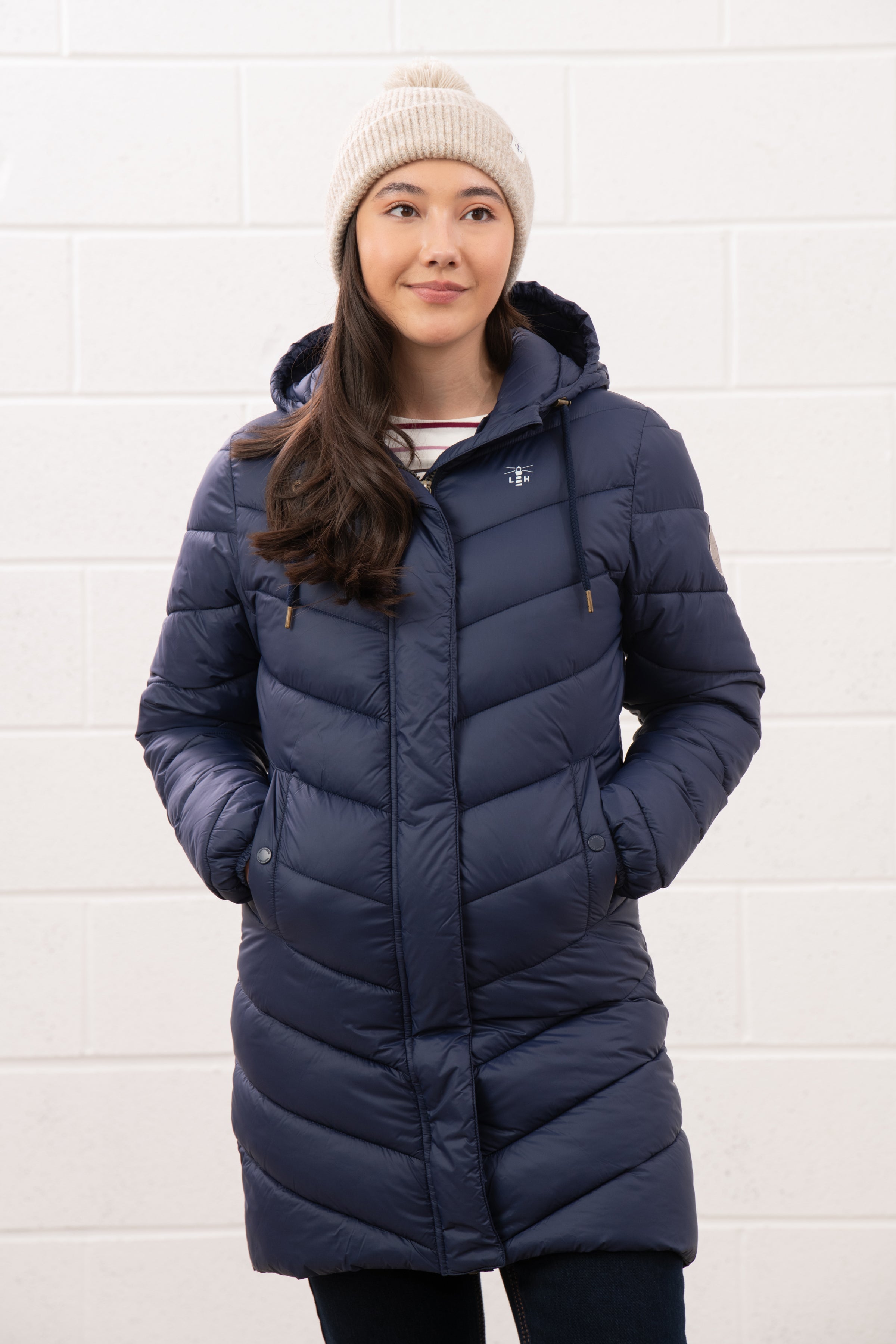 Lighthouse - Ladies Laurel Coat - Navy - Wildvine Clothing, Spalding, Lincolnshire