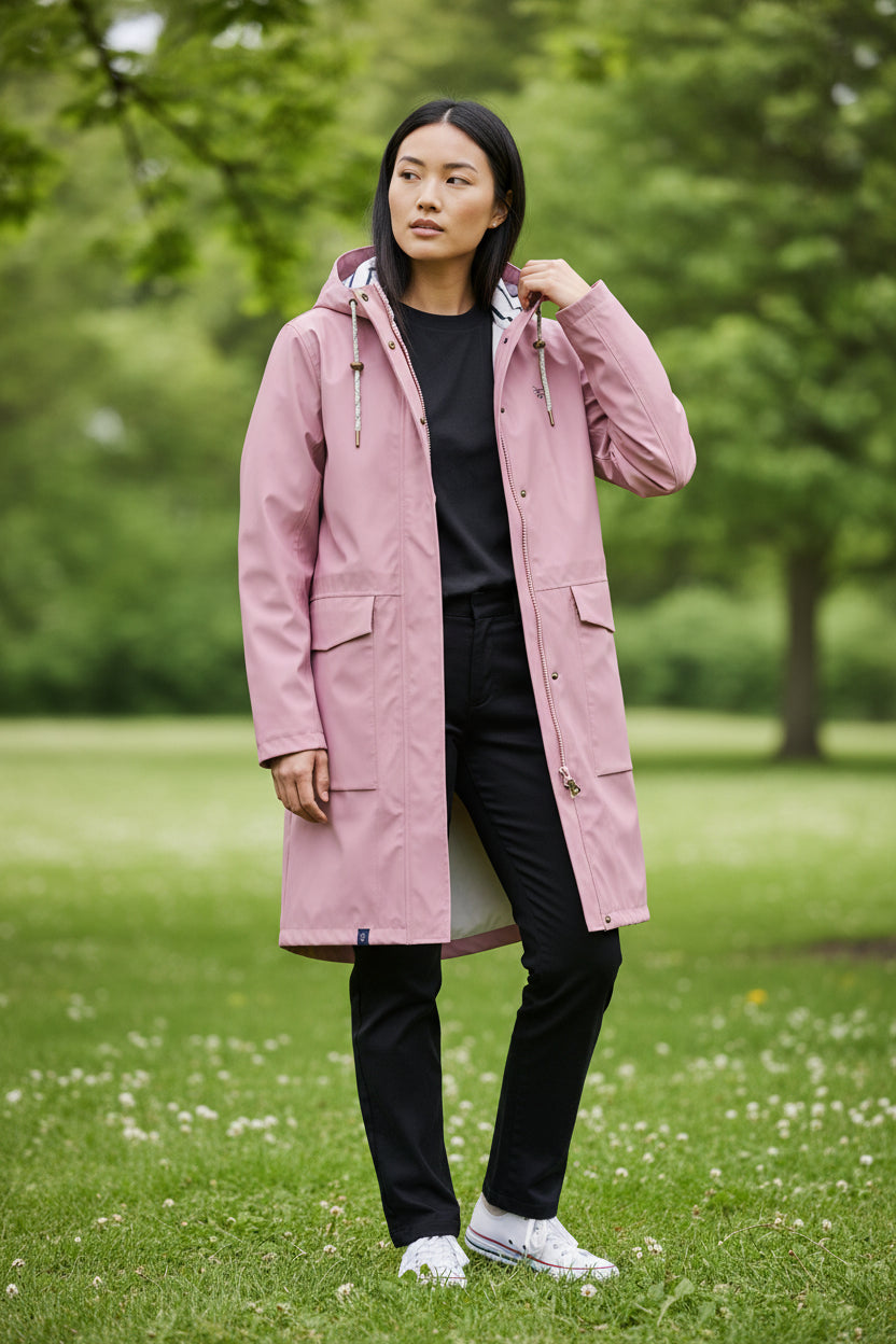 Lighthouse - Ladies Beachcomber Long II Coat - Wild Rose LHL-BCLG2 - Wildvine Clothing, Spalding, Lincolnshire