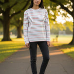 Lighthouse - Ladies Causeway II Top - Sea Kelp/Rust Stripe - Wildvine Clothing, Spalding, Lincolnshire