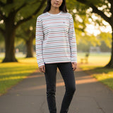 Lighthouse - Ladies Causeway II Top - Sea Kelp/Rust Stripe - Wildvine Clothing, Spalding, Lincolnshire