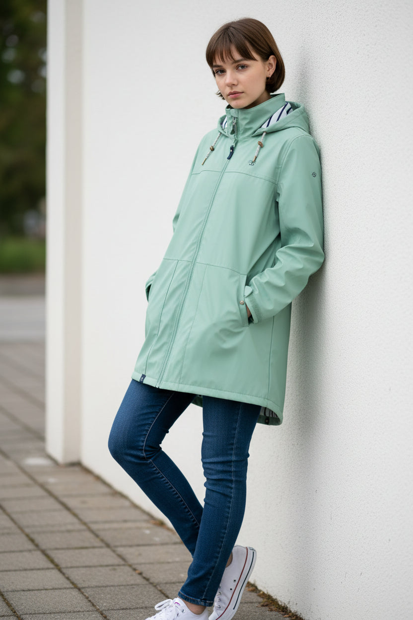 Lighthouse - Ladies Ladies Beachcomber II Coat - Basil - Wildvine Clothing, Spalding, Lincolnshire