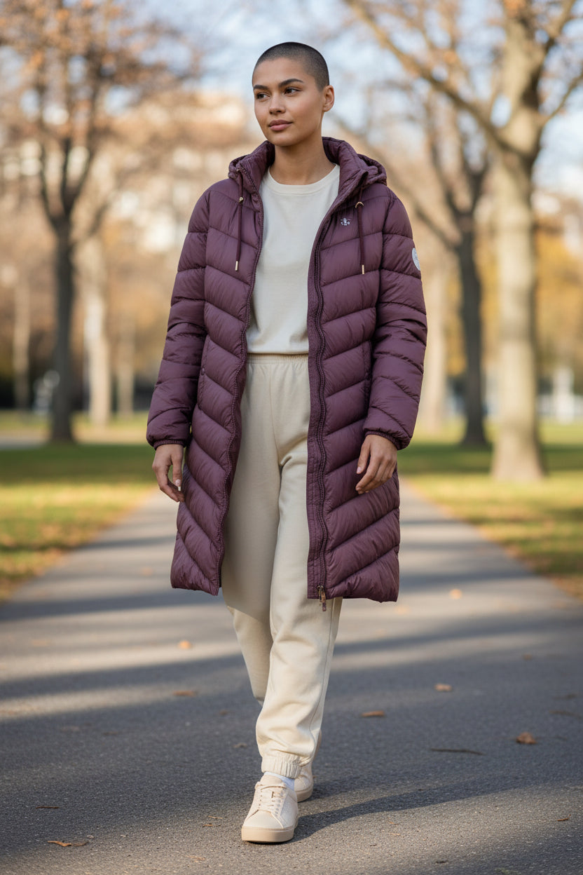 Lighthouse - Ladies Laurel Coat - Cranberry - Wildvine Clothing, Spalding, Lincolnshire