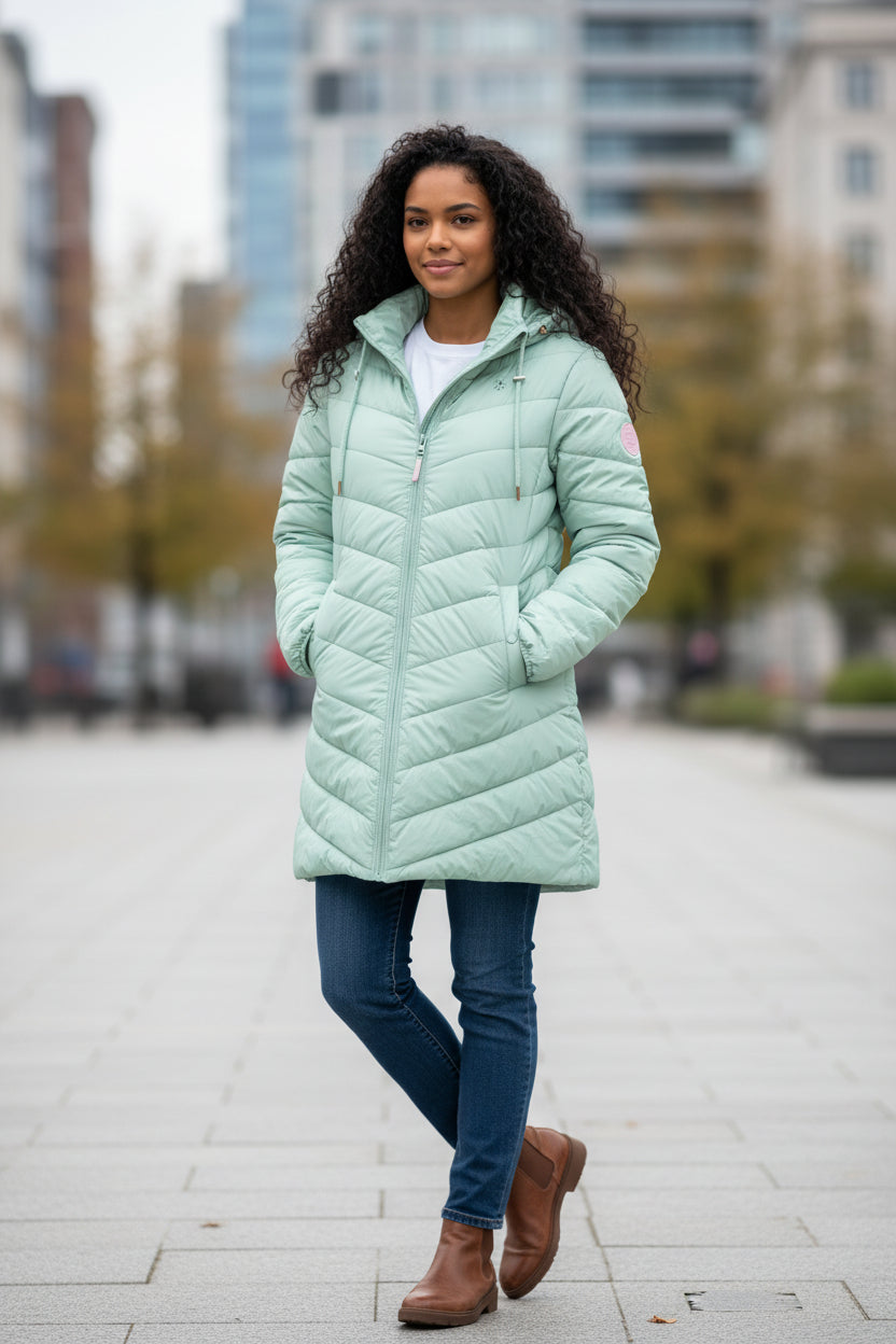 Lighthouse - Ladies Laurel Coat - Sage - Wildvine Clothing, Spalding, Lincolnshire