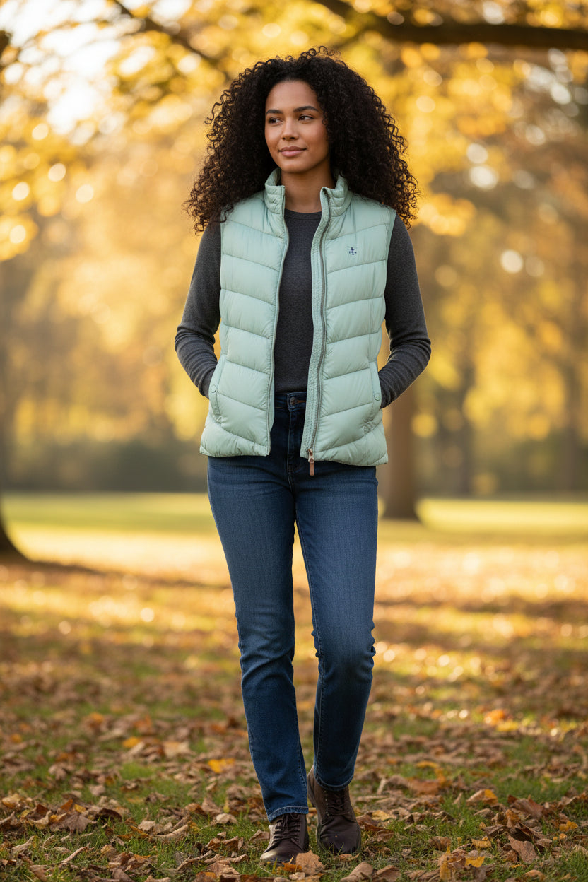 Lighthouse - Ladies Laurel Gilet - Sage - Wildvine Clothing, Spalding, Lincolnshire