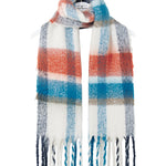 Lighthouse - Ladies Scarf - Rust/Deep Teal/Mocha - Wildvine Clothing, Spalding, Lincolnshire