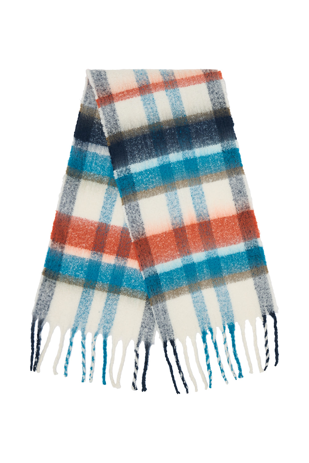Lighthouse - Ladies Scarf - Rust/Deep Teal/Mocha - Wildvine Clothing, Spalding, Lincolnshire