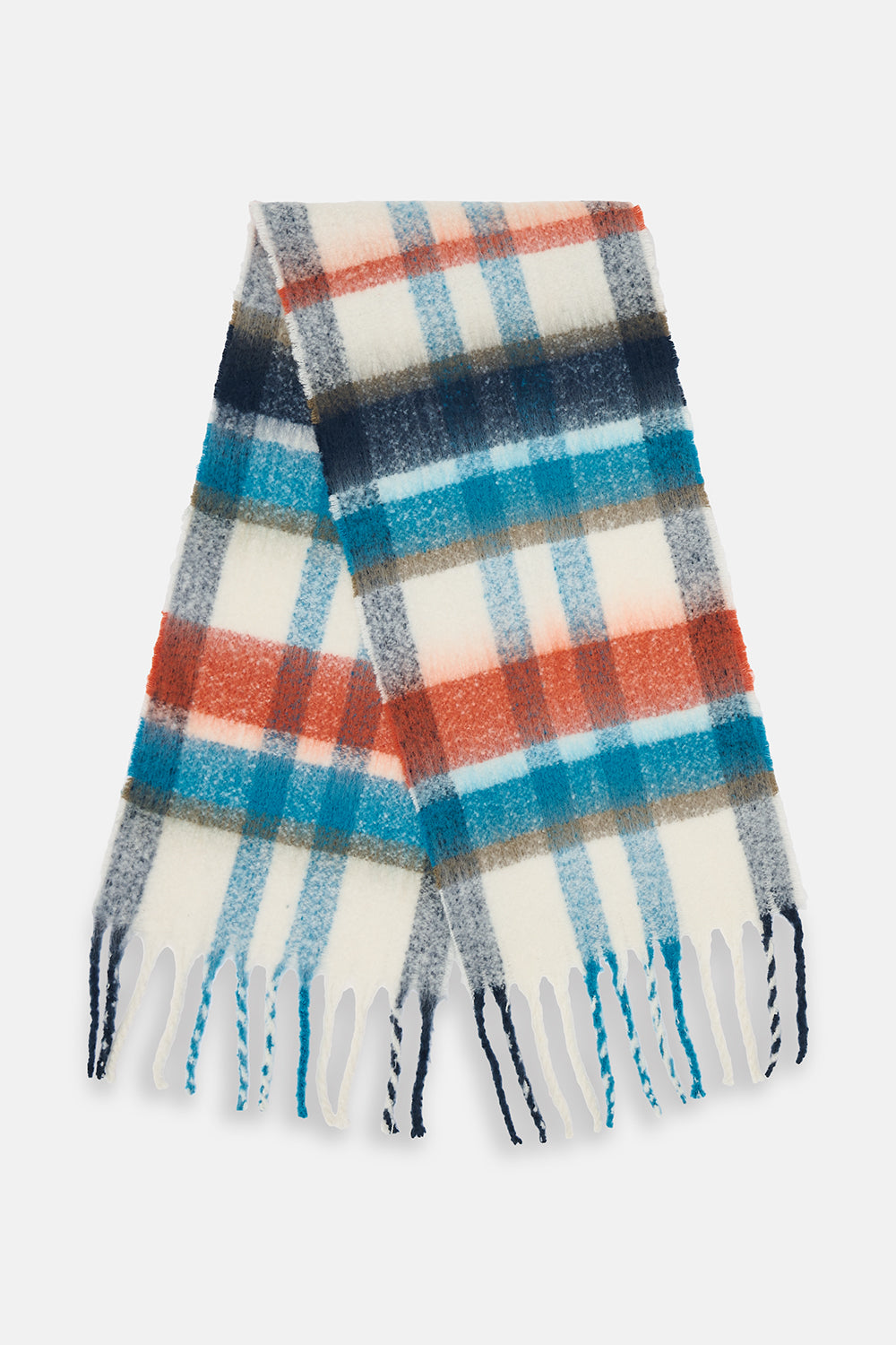 Lighthouse - Ladies Scarf - Rust/Deep Teal/Mocha - Wildvine Clothing, Spalding, Lincolnshire