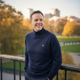 Lyle & Scott - Mens Cotton Merino Turtleneck Jumper - Jet Black Z865 - Wildvine Clothing, Spalding, Lincolnshire