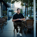 Lyle & Scott - Mens Linen Blend Short Sleeve Knitted Polo - Dark Navy Marl - Z56 KN2435V - Wildvine Clothing, Spalding, Lincolnshire