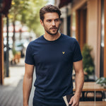 Lyle & Scott - Mens Oversized T-Shirt - Dark Navy TS2023V Z271 - Wildvine Clothing, Spalding, Lincolnshire