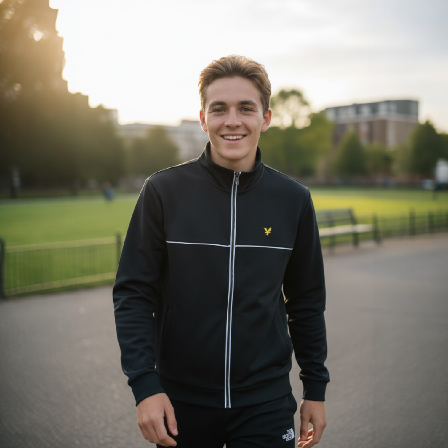 Lyle & Scott - Mens Piped Full Zip Track Top - Dark Navy - ML2507V Z271 - Wildvine Clothing, Spalding, Lincolnshire