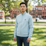 Lyle & Scott - Mens Piped Full Zip Track Top - Opal Blue - ML2507V W596 - Wildvine Clothing, Spalding, Lincolnshire