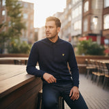 Lyle & Scott - Mens Pique Jersey Shirt - Dark Navy - LW2407V ZZ271 - Wildvine Clothing, Spalding, Lincolnshire