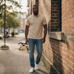 Lyle & Scott - Mens Popcorn Jacquard Polo Shirt - Barley - SP2400V Y121 - Wildvine Clothing, Spalding, Lincolnshire