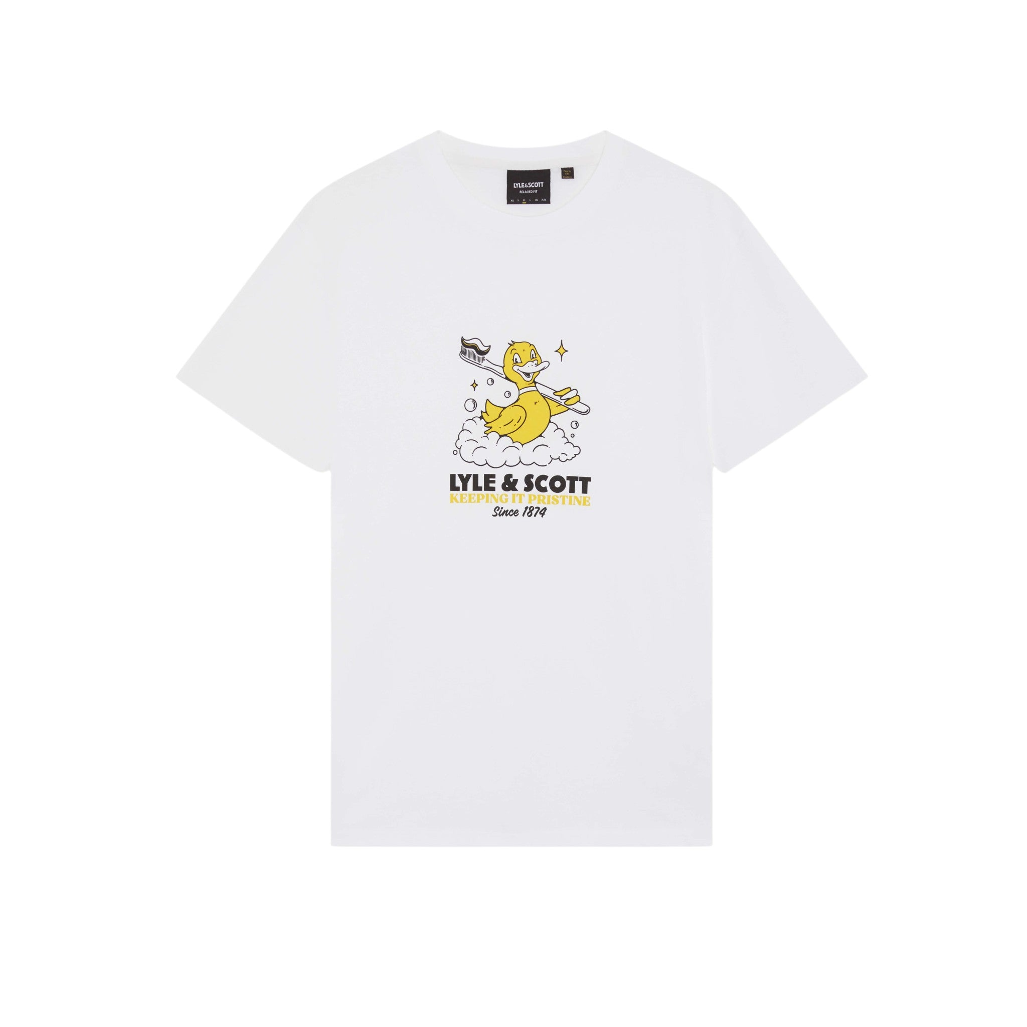 Lyle & Scott - Mens Rubber Duck Graphic T-shirt - White TS2423V 626 - Wildvine Clothing, Spalding, Lincolnshire