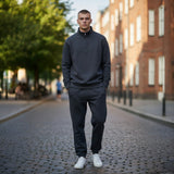 Lyle & Scott - Mens Superfine Quarter Zip Sweatshirt - Gunmetal W635 - Wildvine Clothing, Spalding, Lincolnshire