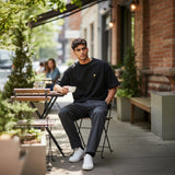 Lyle & Scott - Mens Ultra Soft Oversized T-Shirt - Jet Black Z865 - Wildvine Clothing, Spalding, Lincolnshire