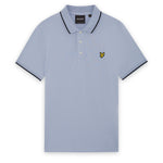 Lyle & Scott - Mens Tipped Polo Shirt - Bubble Blue / Jet Black - SP1524VOGT Y167 - Wildvine Clothing, Spalding, Lincolnshire