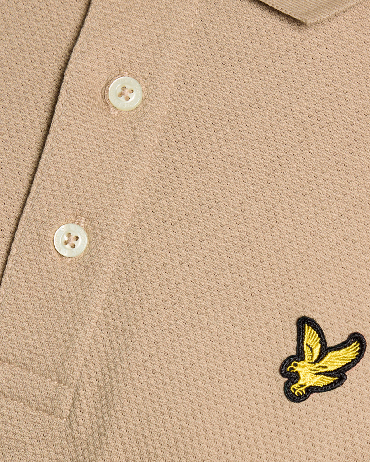 Lyle & Scott - Mens Popcorn Jacquard Polo Shirt - Barley - SP2400V Y121 - Wildvine Clothing, Spalding, Lincolnshire