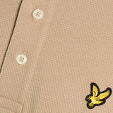Lyle & Scott - Mens Popcorn Jacquard Polo Shirt - Barley - SP2400V Y121 - Wildvine Clothing, Spalding, Lincolnshire