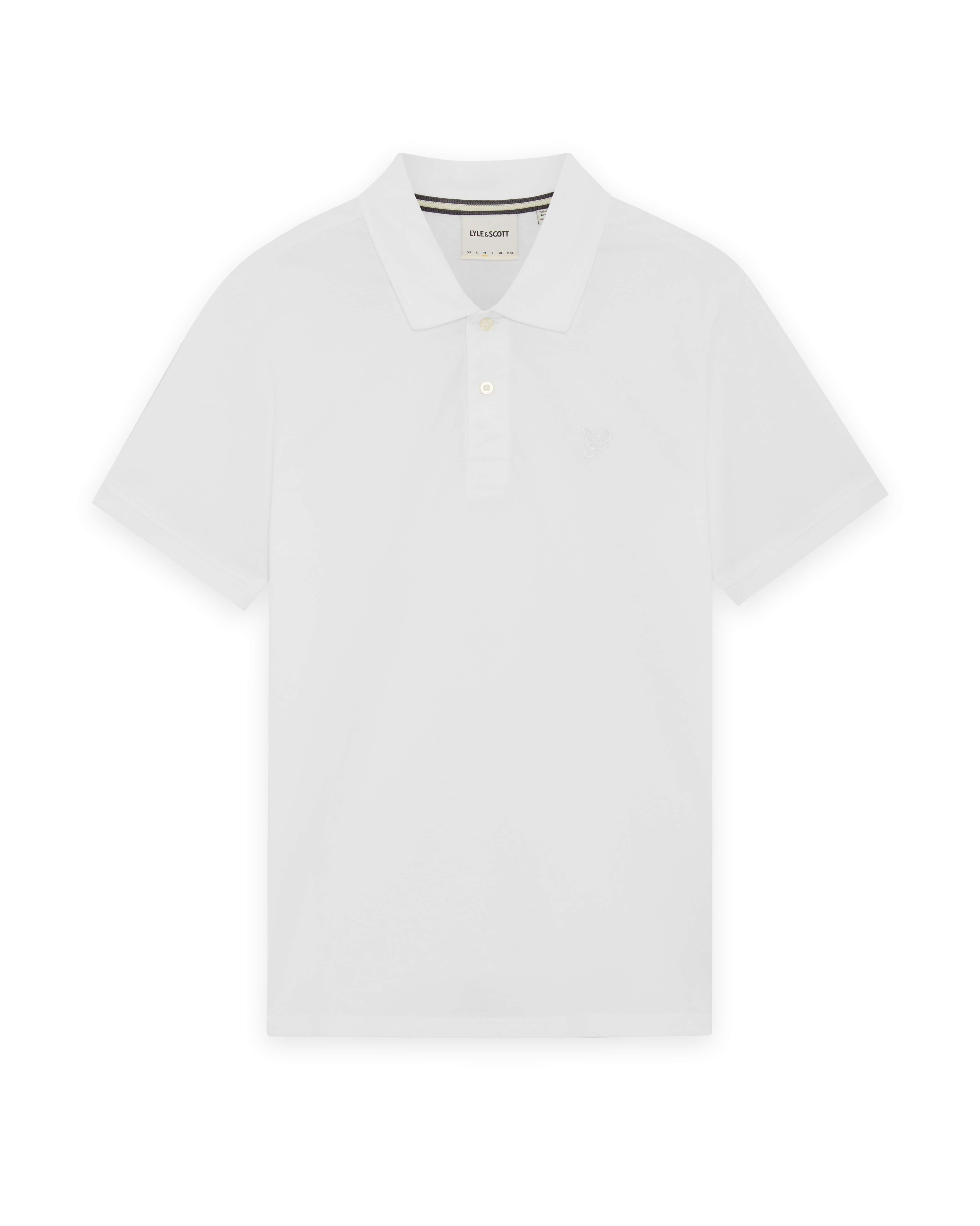 Lyle & Scott - Mens Pintuck Cuff Polo Shirt - White - Tonal - SP2454V 626 - Wildvine Clothing, Spalding, Lincolnshire