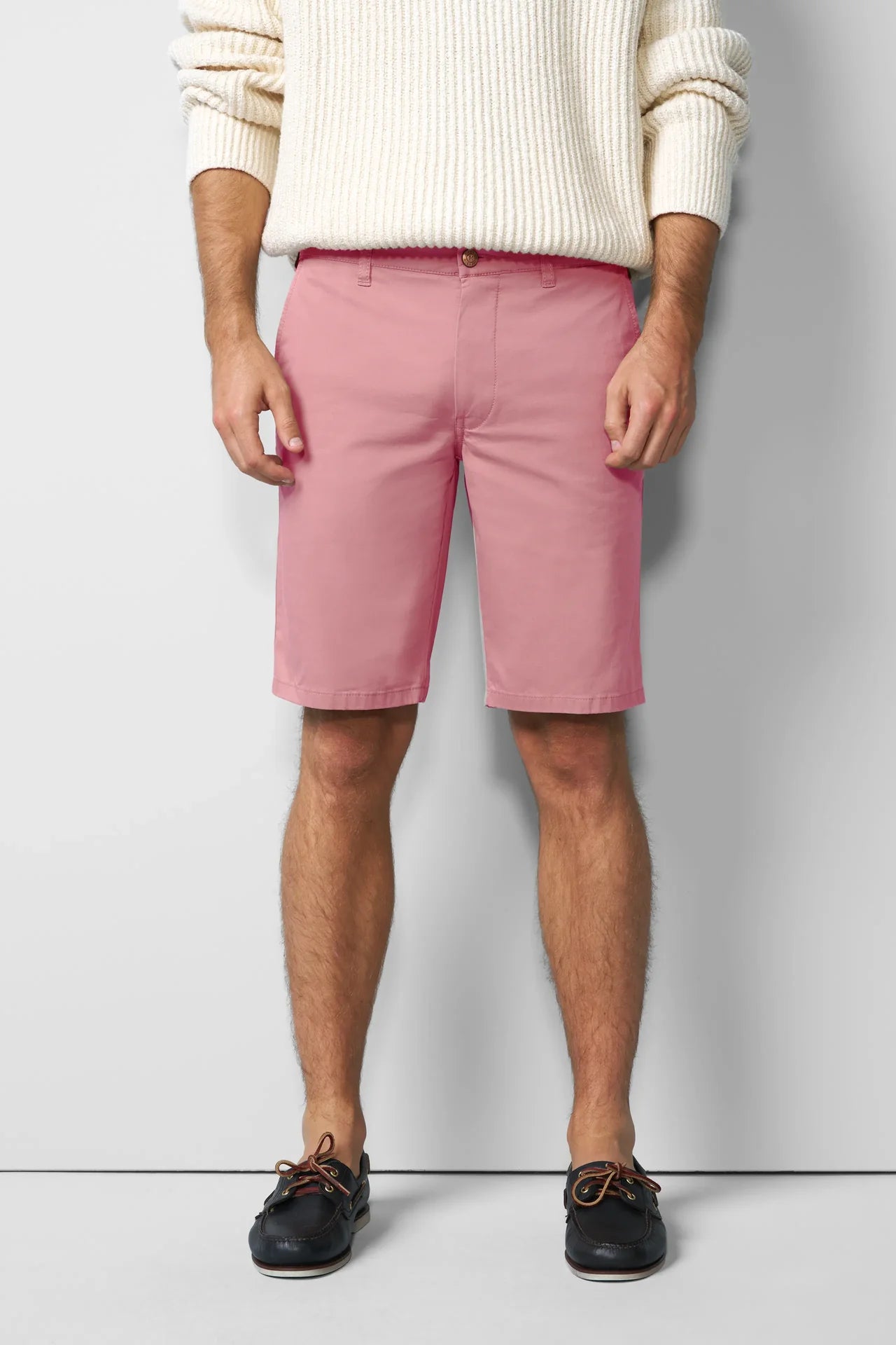 Meyer - Men's Shorts - Ultra Lightweight Chino Shorts - Modern Fit - Salmon - Wildvine Clothing, Spalding, Lincolnshire