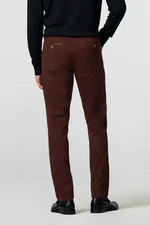 MEYER Chicago Mens Trousers – 2-5613 48 Fine Micro Cotton - Modern Fit - Burgundy - Wildvine Clothing, Spalding, Lincolnshire