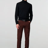 MEYER Chicago Mens Trousers – 2-5613 48 Fine Micro Cotton - Modern Fit - Burgundy - Wildvine Clothing, Spalding, Lincolnshire