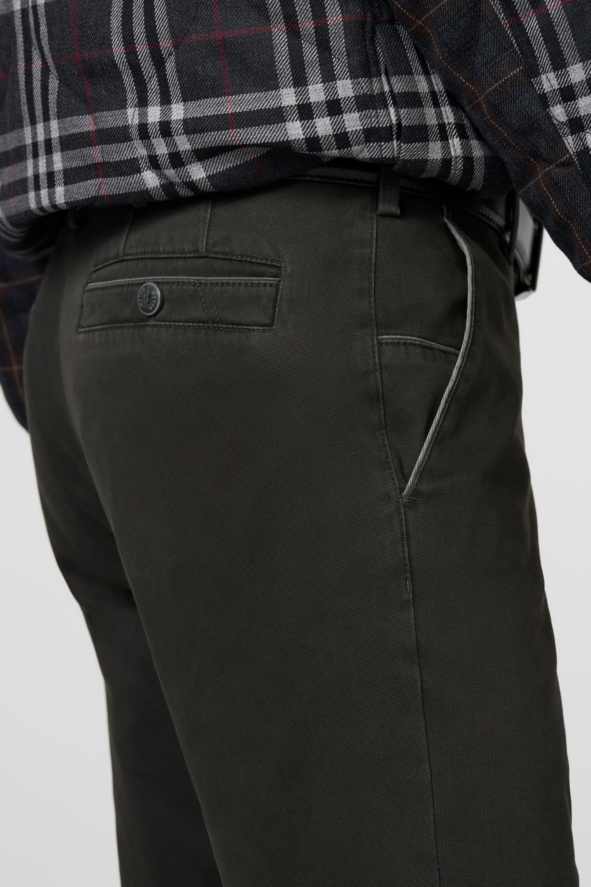 MEYER New York Mens Trousers – 2-5617 Fine Texture Luxury Chinos - Modern Fit – Charcoal - Wildvine Clothing, Spalding, Lincolnshire