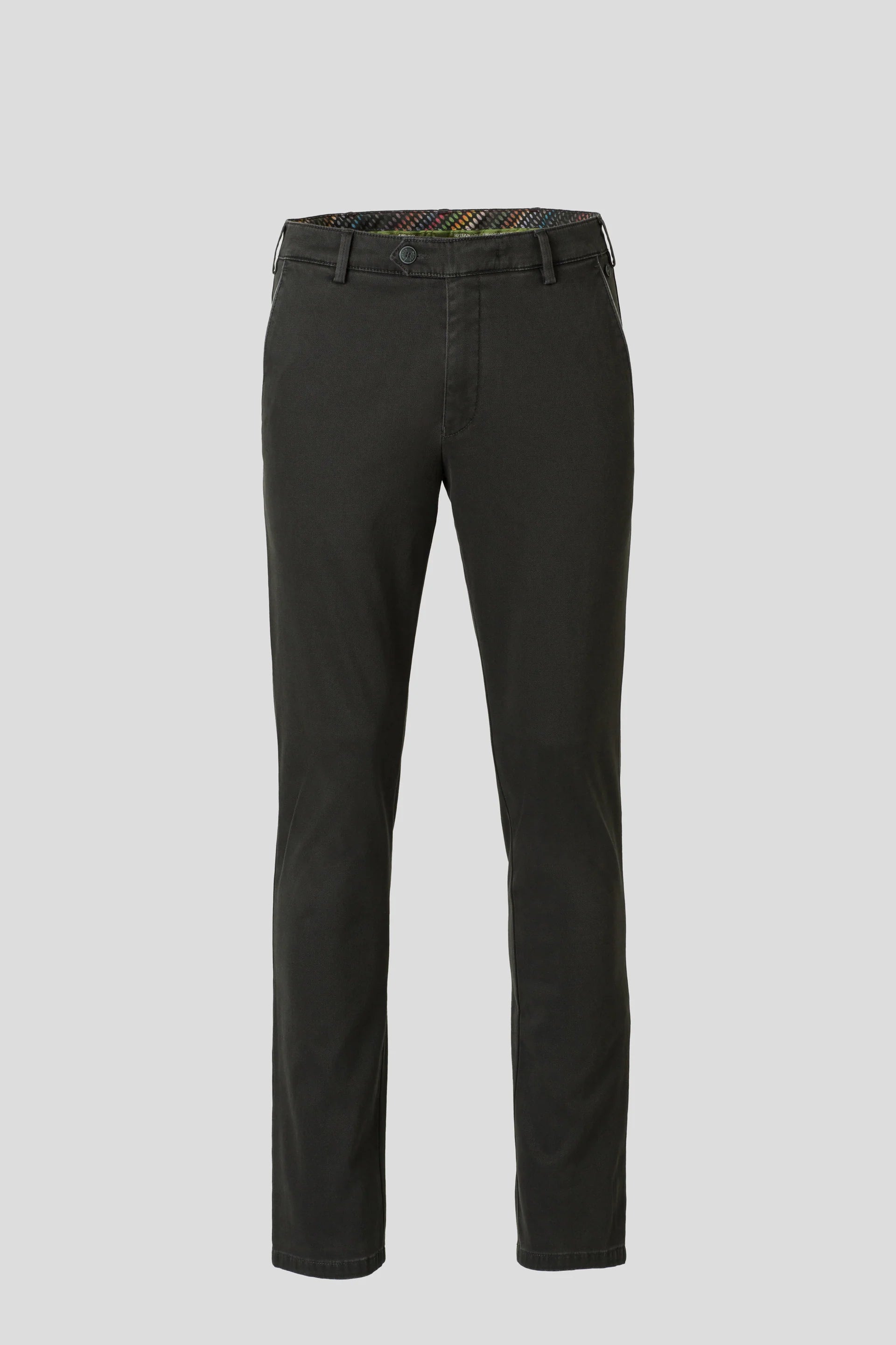 MEYER New York Mens Trousers – 2-5617 Fine Texture Luxury Chinos - Modern Fit – Charcoal - Wildvine Clothing, Spalding, Lincolnshire