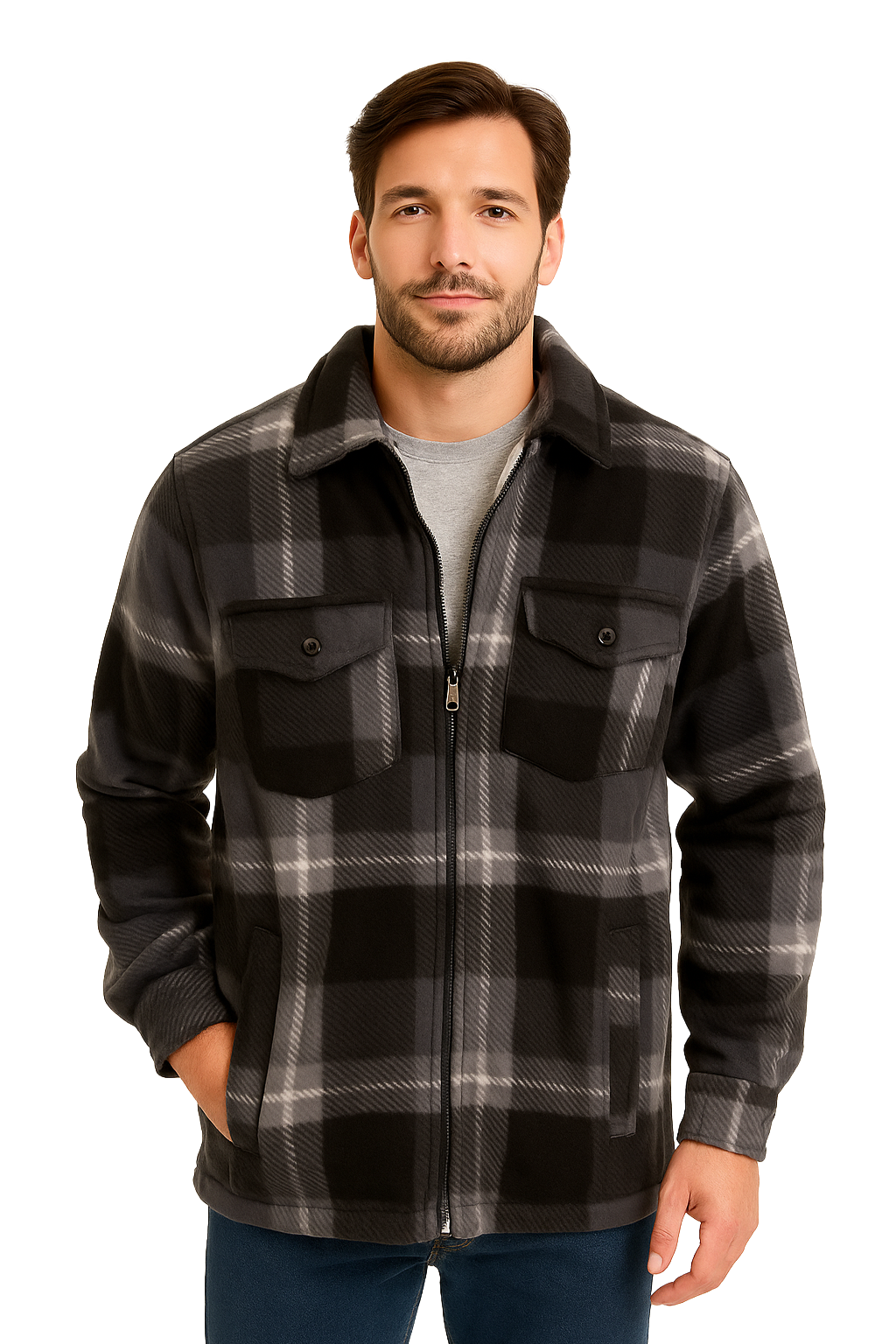 Jackdaw - Mens Ethan Jacket - Grey - Wildvine Clothing, Spalding, Lincolnshire