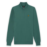 Lyle & Scott - Mens Loopback Quarter Zip Sweat - W130 Everglade - Wildvine Clothing, Spalding, Lincolnshire