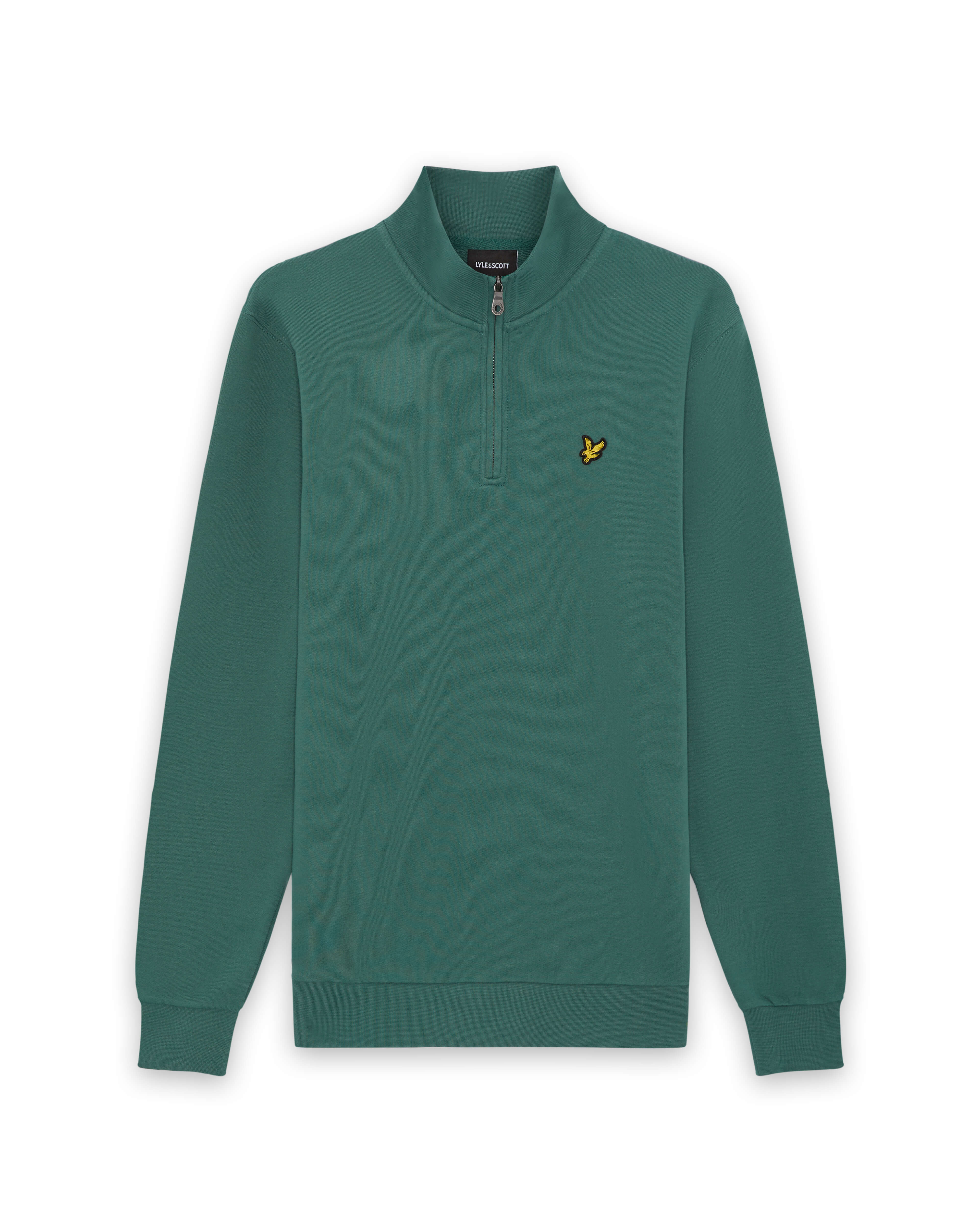 Lyle & Scott - Mens Loopback Quarter Zip Sweat - W130 Everglade - Wildvine Clothing, Spalding, Lincolnshire