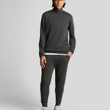 Lyle & Scott - Mens Superfine Quarter Zip Sweatshirt - Gunmetal W635