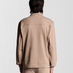 Lyle & Scott - Mens Interlock Jersey Overshirt - Cobblestone X084 - Wildvine Clothing, Spalding, Lincolnshire