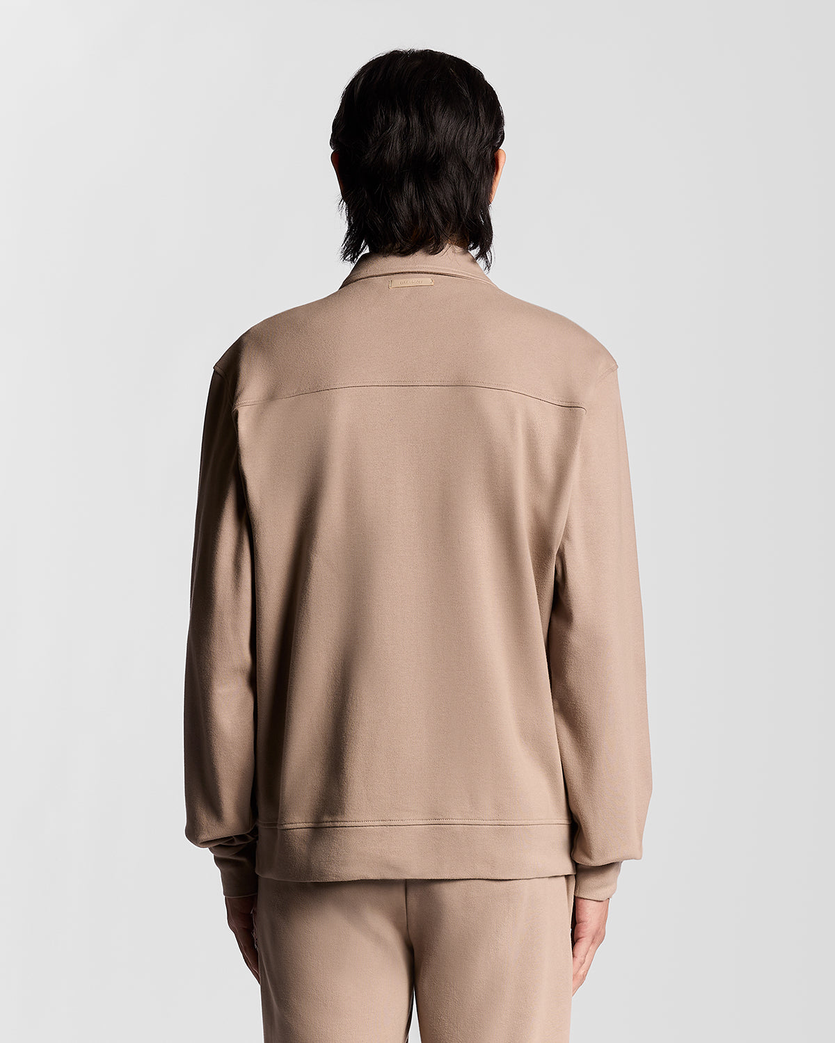 Lyle & Scott - Mens Interlock Jersey Overshirt - Cobblestone X084 - Wildvine Clothing, Spalding, Lincolnshire