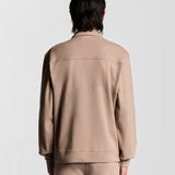 Lyle & Scott - Mens Interlock Jersey Overshirt - Cobblestone X084 - Wildvine Clothing, Spalding, Lincolnshire