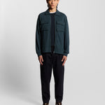 Lyle & Scott - Mens Interlock Jersey Overshirt - Carbon X898 - Wildvine Clothing, Spalding, Lincolnshire