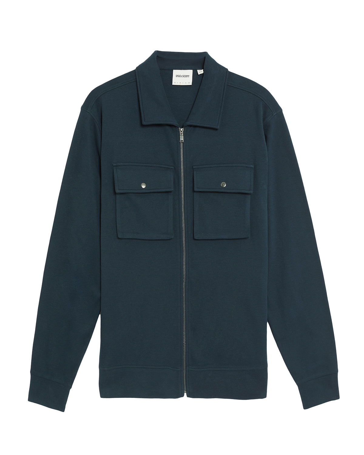 Lyle & Scott - Mens Interlock Jersey Overshirt - Carbon X898 - Wildvine Clothing, Spalding, Lincolnshire