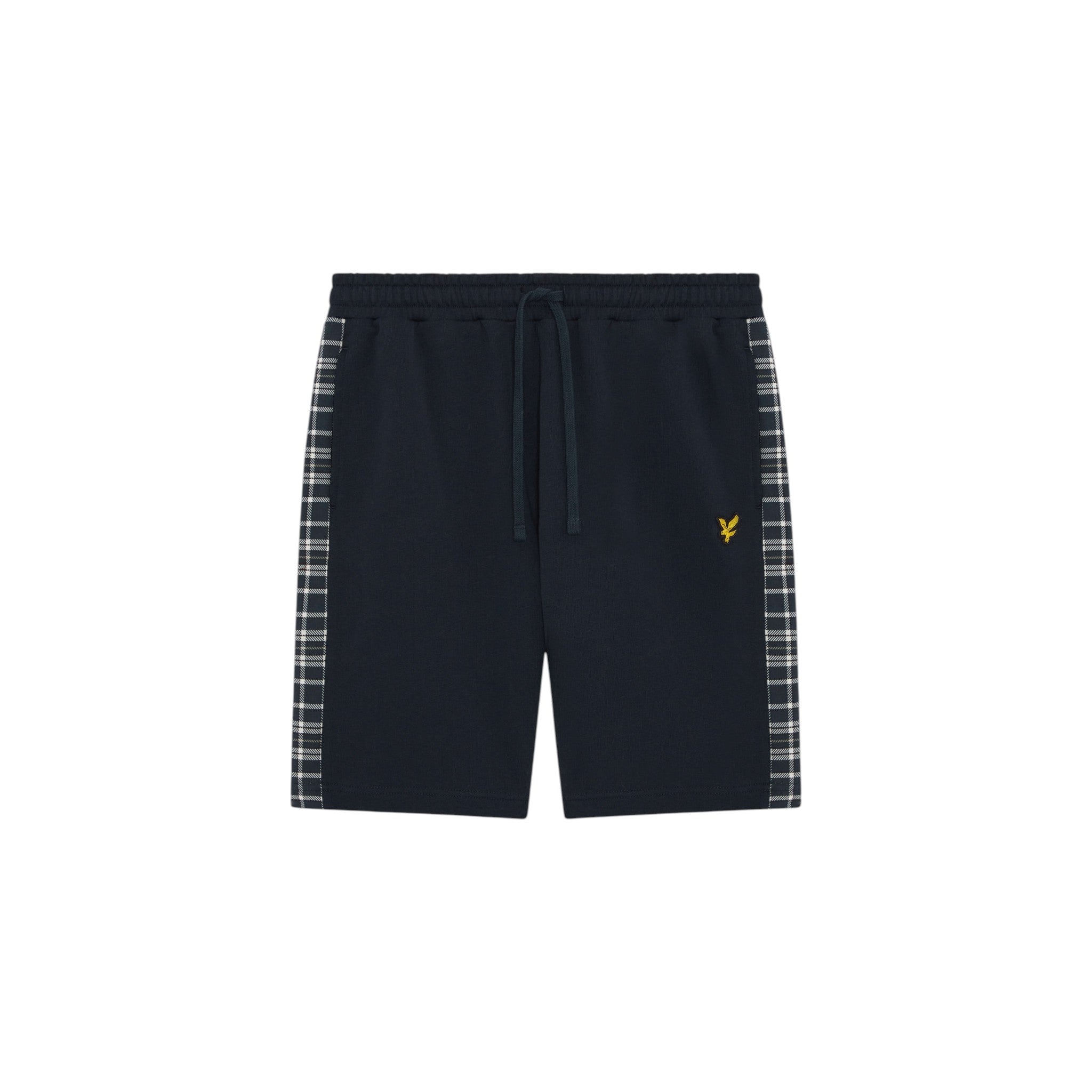 Lyle & Scott - Mens Check Panelled Sweatshort - Dark Navy ML2598V Z271 - Wildvine Clothing, Spalding, Lincolnshire