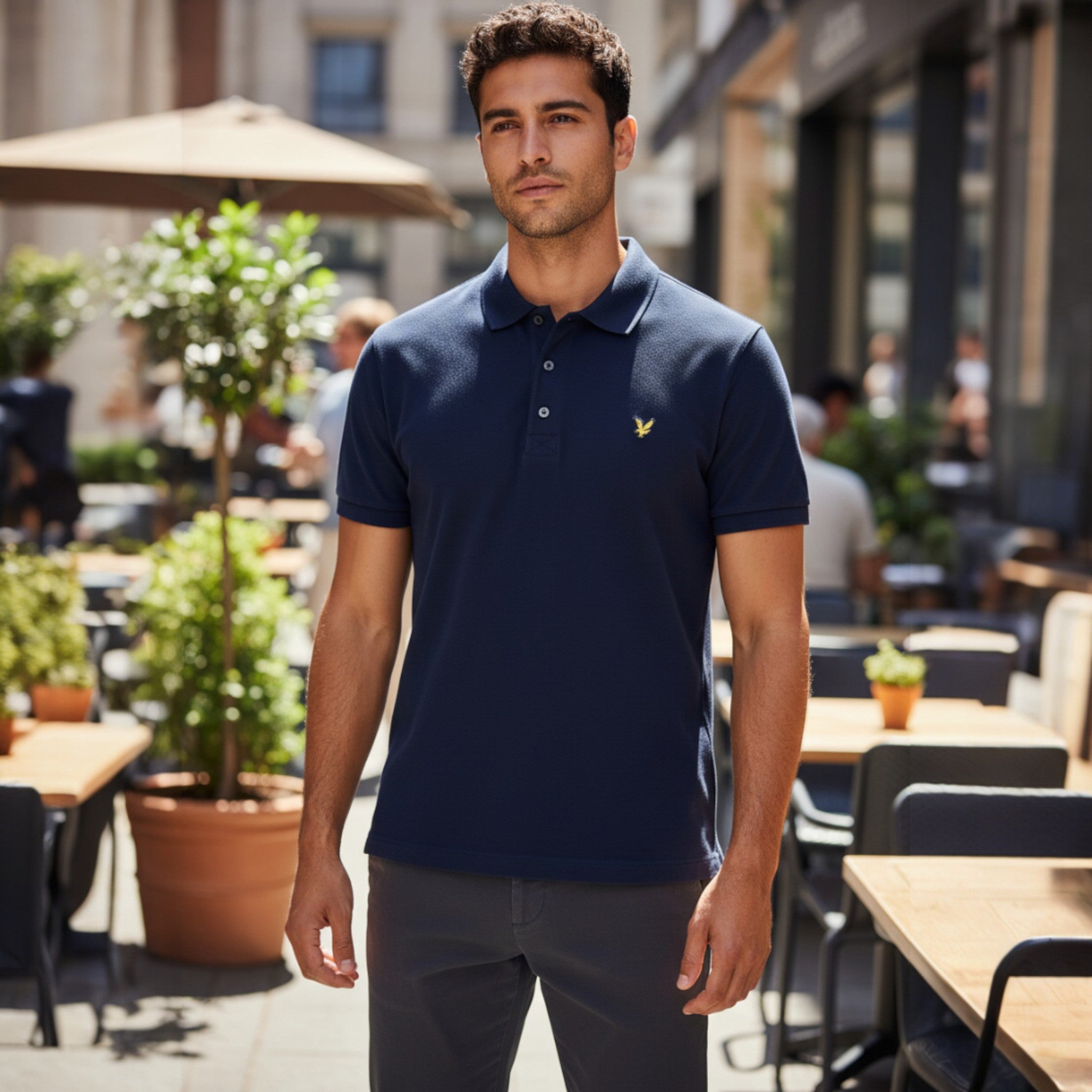 Lyle & Scott - Mens Jersey Polo - Dark Navy - SP1890V Z271 - Wildvine Clothing, Spalding, Lincolnshire
