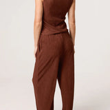 QED London - Ladies - Textured Waistcoat & Trouser Set - Wildvine Clothing, Spalding, Lincolnshire