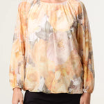 Misumi - Ladies - Floral Print Mesh Blouse - Floral - Wildvine Clothing, Spalding, Lincolnshire