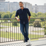 OLYMP - Mens Shirt - Luxor Modern Fit 26 - Navy - Wildvine Clothing, Spalding, Lincolnshire