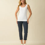 D.E.C.K By Decollage - Ladies Pia Vest Top In Cream - Wildvine Clothing, Spalding, Lincolnshire