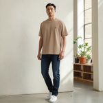 Lyle & Scott - Mens Popcorn Jacquard T-Shirt - Barley - TS2406V Y121 - Wildvine Clothing, Spalding, Lincolnshire