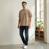 Lyle & Scott - Mens Popcorn Jacquard T-Shirt - Barley - TS2406V Y121 - Wildvine Clothing, Spalding, Lincolnshire