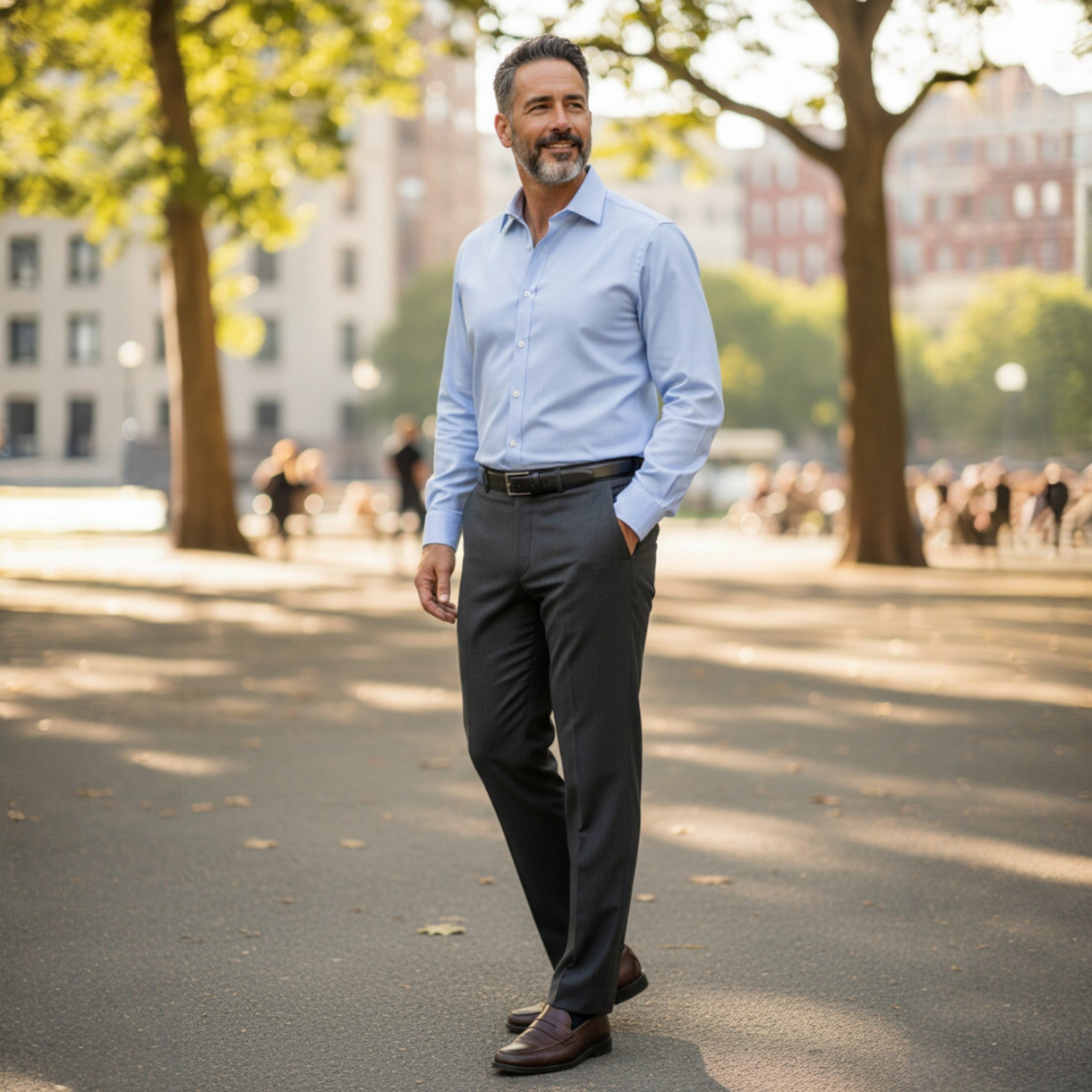 Prestige - Mens - San Vito Formal Trousers - Charcoal Grey - 470483-08 - Wildvine Clothing, Spalding, Lincolnshire